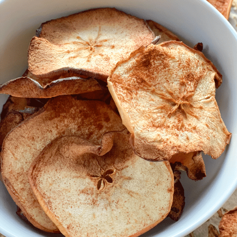 air fryer apple chips | GIRLS WHO EAT