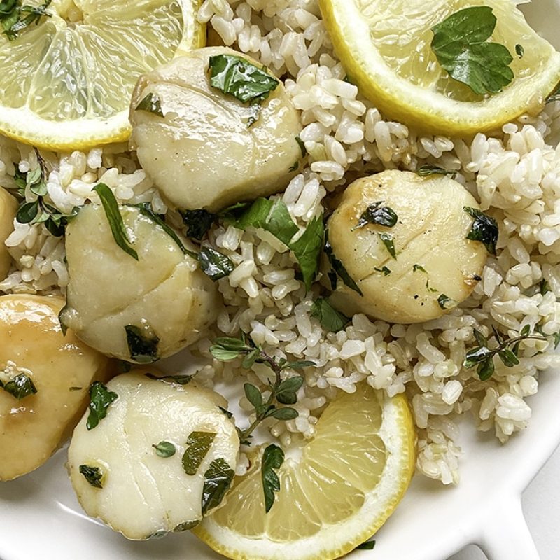 Garlic Herby Ghee Scallops GIRLS WHO EAT