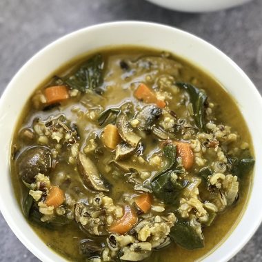wild rice mushroom soup | GIRLS WHO EAT